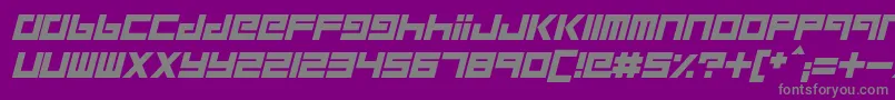 RobotChildren Font – Gray Fonts on Purple Background