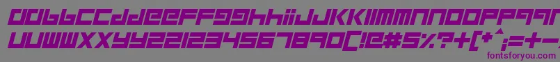 RobotChildren Font – Purple Fonts on Gray Background