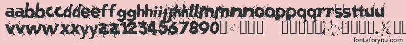 Salvation Font – Black Fonts on Pink Background