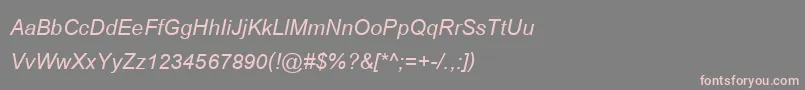CordiaNewBoldItalic Font – Pink Fonts on Gray Background