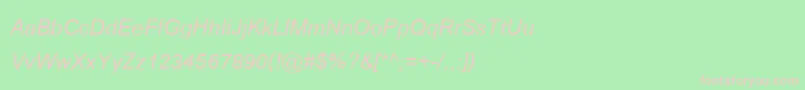 CordiaNewBoldItalic Font – Pink Fonts on Green Background