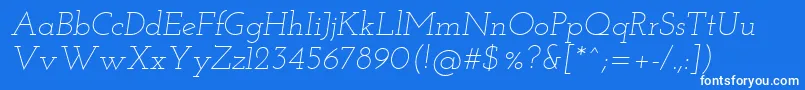 More about Josefinslab Lightitalic Font Josefinslab Lightitalic Font – White Fonts on Blue Background