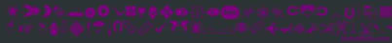 Journaldingbats3 Font – Purple Fonts on Black Background