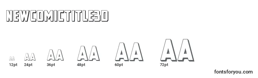 Newcomictitle3D Font Sizes