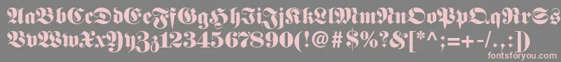 BaubleSsiBlack Font – Pink Fonts on Gray Background