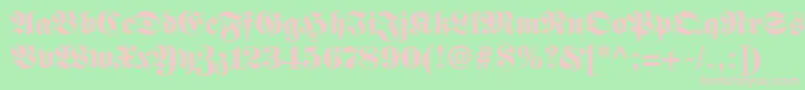 BaubleSsiBlack Font – Pink Fonts on Green Background