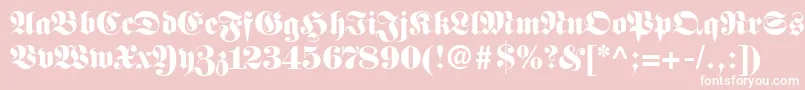 BaubleSsiBlack Font – White Fonts on Pink Background