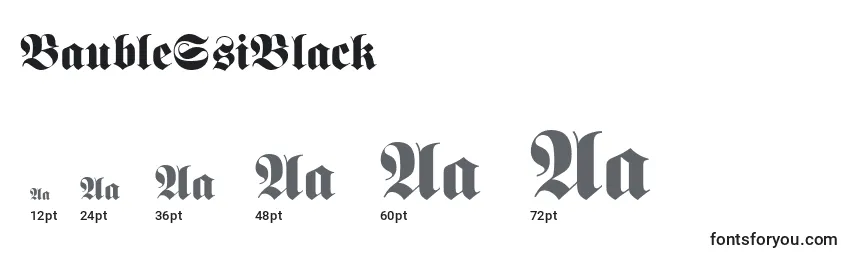 BaubleSsiBlack Font Sizes