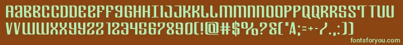 Departmenthexpand Font – Green Fonts on Brown Background