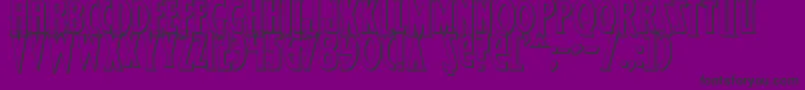 フォントWolf4bs – 紫の背景に黒い文字