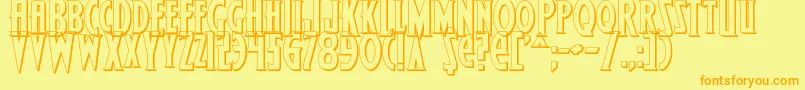 More about Wolf4bs Font Wolf4bs Font – Orange Fonts on Yellow Background