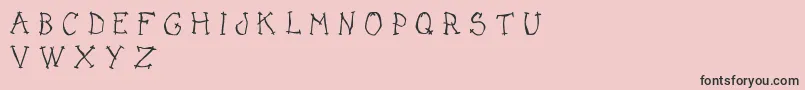 DarkPlaceDemo Font – Black Fonts on Pink Background