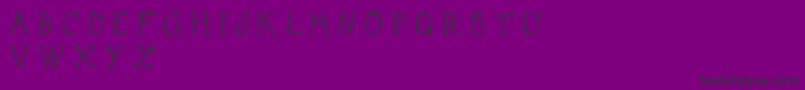 フォントDarkPlaceDemo – 紫の背景に黒い文字