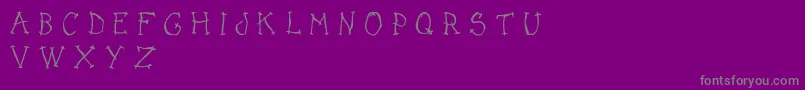 DarkPlaceDemo Font – Gray Fonts on Purple Background