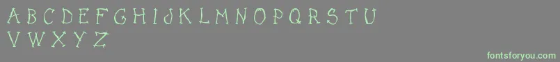 DarkPlaceDemo Font – Green Fonts on Gray Background