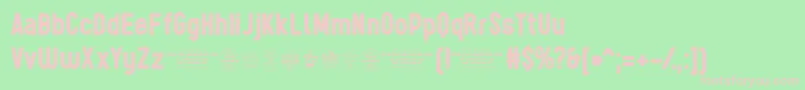 Sugotrial Font – Pink Fonts on Green Background