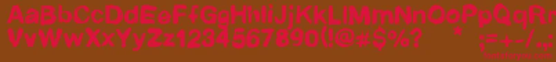 Newrotic Font – Red Fonts on Brown Background