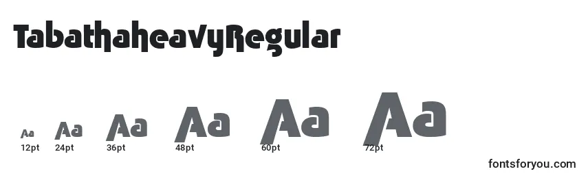 TabathaheavyRegular Font Sizes