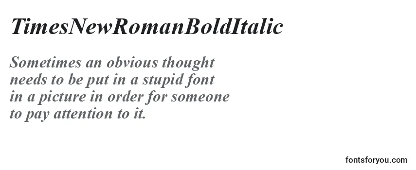 TimesNewRomanBoldItalic Font