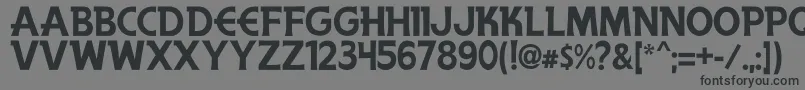 AndersonTheSecretService-fontti – mustat fontit harmaalla taustalla