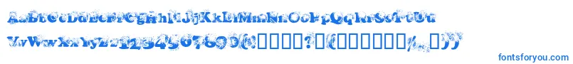 Coopdevi Font – Blue Fonts on White Background