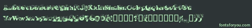 Coopdevi Font – Green Fonts on Black Background