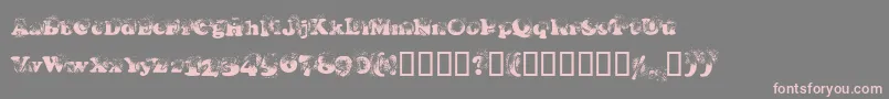 Coopdevi Font – Pink Fonts on Gray Background