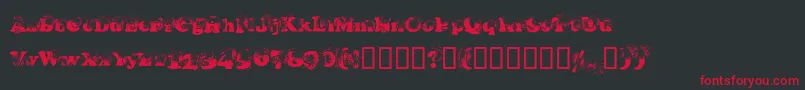 Coopdevi Font – Red Fonts on Black Background