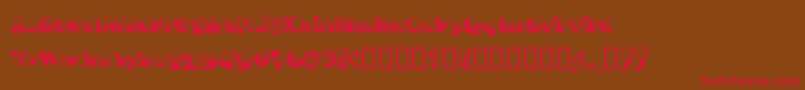 Coopdevi Font – Red Fonts on Brown Background