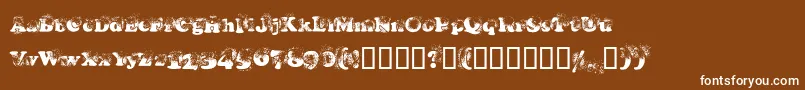 Coopdevi Font – White Fonts on Brown Background