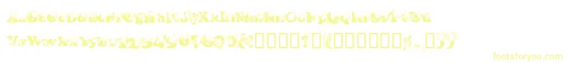 Coopdevi Font – Yellow Fonts on White Background