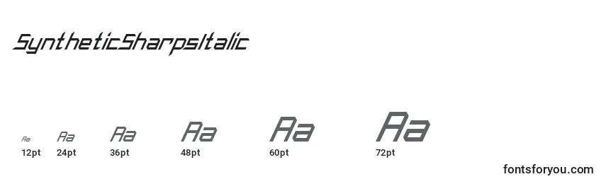 SyntheticSharpsItalic Font Sizes