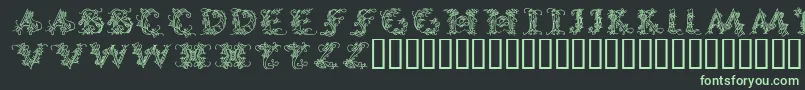 Callpgm Font – Green Fonts on Black Background