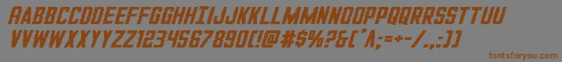 GiIncognitoexpandital Font – Brown Fonts on Gray Background