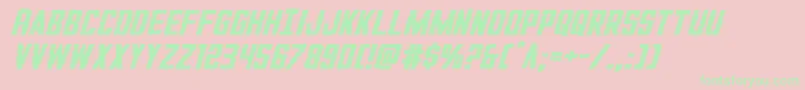 GiIncognitoexpandital Font – Green Fonts on Pink Background