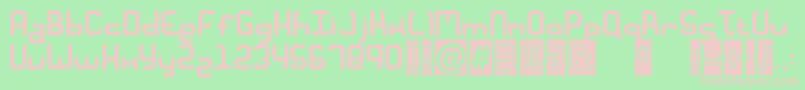 MMacaroni Font – Pink Fonts on Green Background