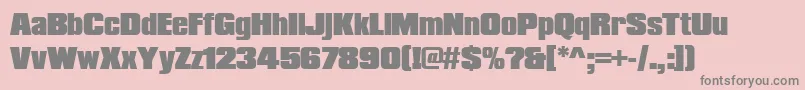 Compactapeebla Font – Gray Fonts on Pink Background