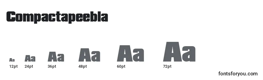 Compactapeebla Font Sizes