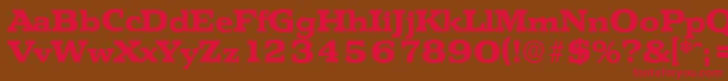 Подробнее о шрифте PenthouseserialXboldRegular Шрифт PenthouseserialXboldRegular – красные шрифты на коричневом фоне