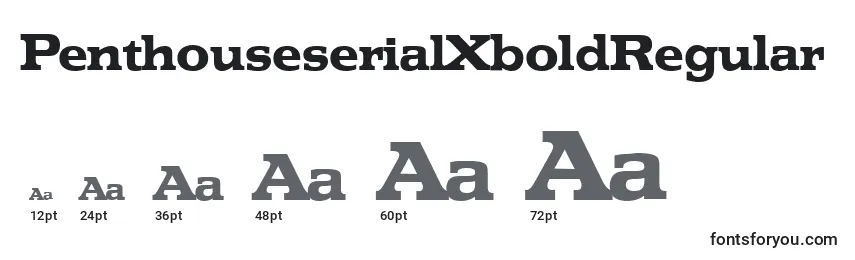 PenthouseserialXboldRegular Font Sizes