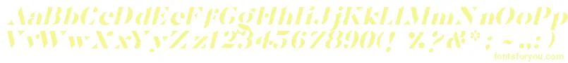 TostadaItalic Font – Yellow Fonts