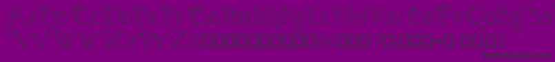 Puertovudu Font – Black Fonts on Purple Background