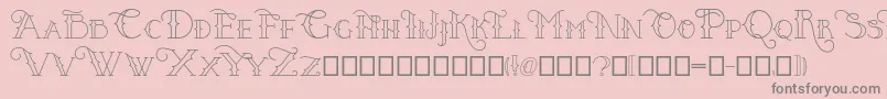 More about Puertovudu Font Puertovudu Font – Gray Fonts on Pink Background