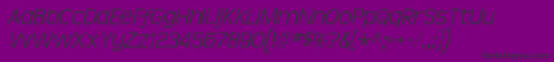 Teenlight ffy Font – Black Fonts on Purple Background