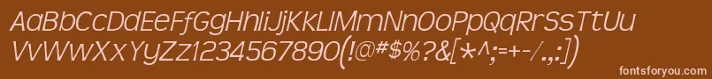 Teenlight ffy Font – Pink Fonts on Brown Background