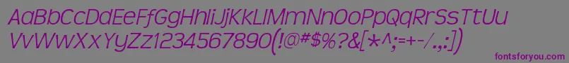 Teenlight ffy-Schriftart – Violette Schriften auf grauem Hintergrund