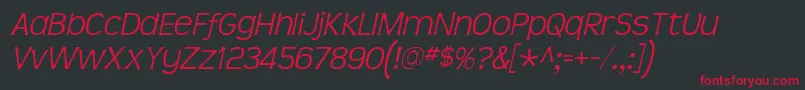 Teenlight ffy Font – Red Fonts on Black Background
