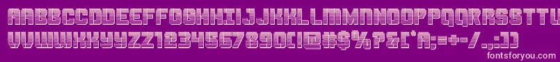 Thundertrooperchrome Font – Pink Fonts on Purple Background