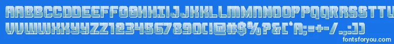 Thundertrooperchrome Font – White Fonts on Blue Background