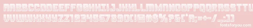 Thundertrooperchrome Font – White Fonts on Pink Background